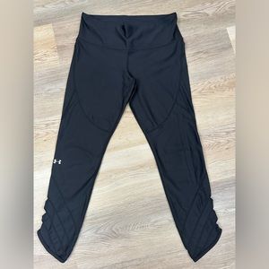 Under Armour Black Compression heat gear leggings size L. Good condition
